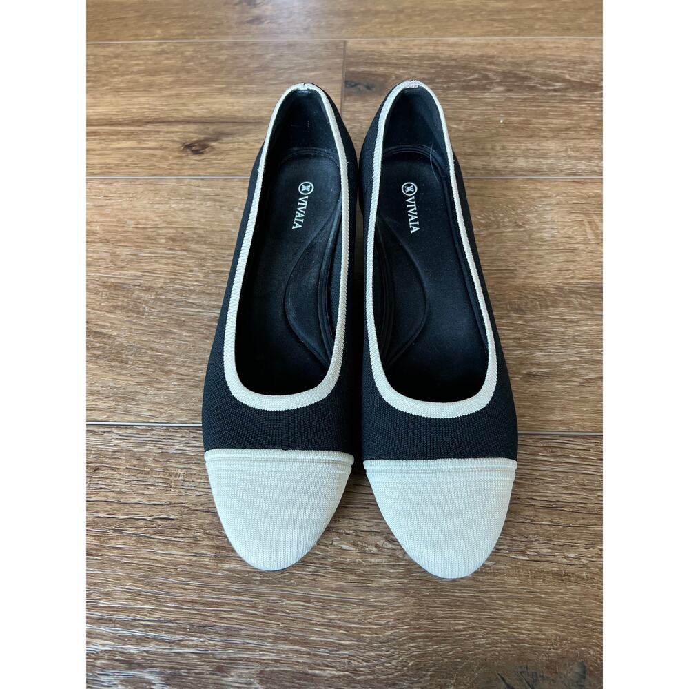 Vivaia Julie Pro Black and White Chunky Block Heels Women's Size 42 US 10.5 - Picture 4 of 9